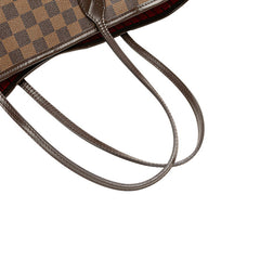 ルイ ヴィトン ダミエ ネヴァーフルMM トートバッグ ショルダーバッグ N41358 ブラウン PVC レザー レディース LOUIS VUITTON 【中古】