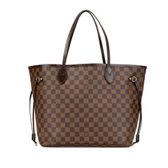 ルイ ヴィトン ダミエ ネヴァーフルMM トートバッグ ショルダーバッグ N41358 ブラウン PVC レザー レディース LOUIS VUITTON 【中古】