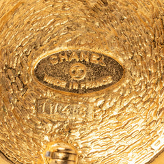 シャネル 31 RUE CAMBON ル カンボン ヴィンテージ ラウンド ブローチ ゴールド メッキ レディース CHANEL 【中古】
