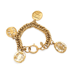 シャネル ロゴ ココマーク 31 RUE CAMBON PARIS チャームブレスレット ゴールド メッキ レディース CHANEL 【中古】