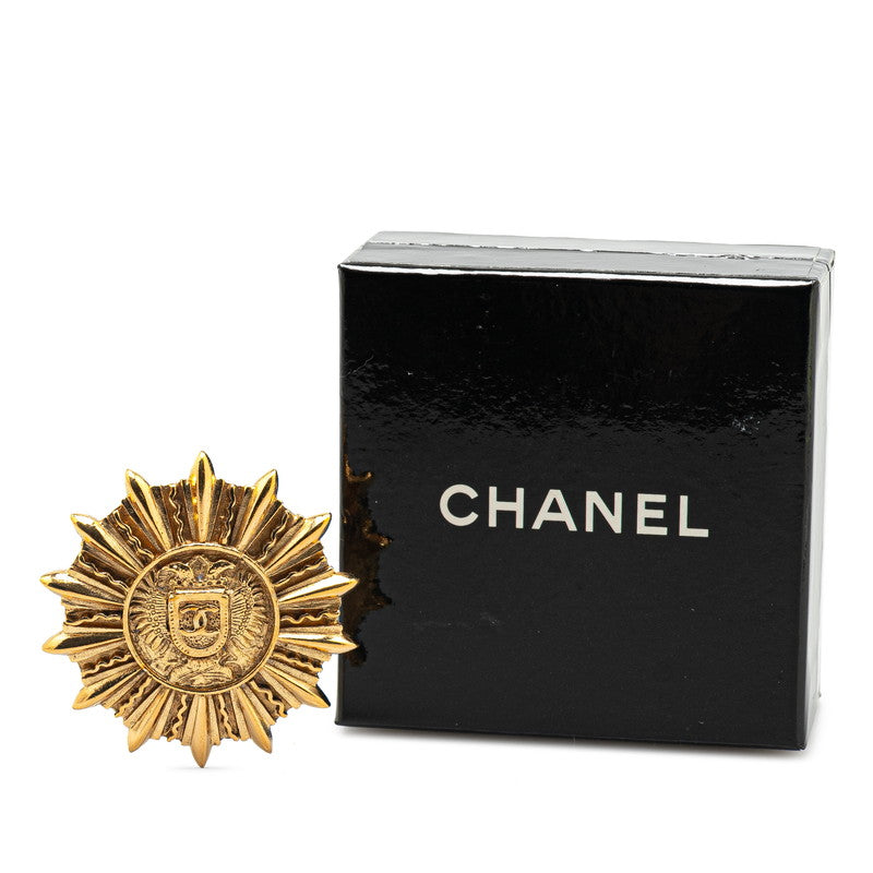 シャネル ヴィンテージ ココマーク ブローチ ゴールド メッキ レディース CHANEL 【中古】