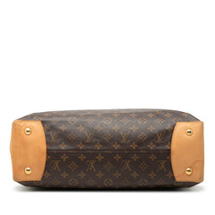 ルイ ヴィトン モノグラム ウィルシャー GM トートバッグ ショルダーバッグ M45645 ブラウン PVC レザー レディース LOUIS VUITTON 【中古】