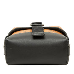 エム シー エム ヴィセトス 斜め掛け ショルダーバッグ ブラウン ブラック PVC レザー レディース MCM 中古