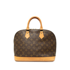 ルイ ヴィトン モノグラム アルマPM ハンドバッグ M51130 ブラウン PVC レザー レディース LOUIS VUITTON 中古