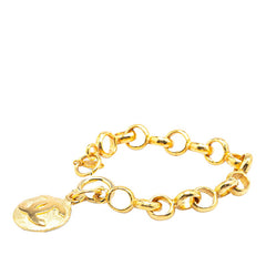 シャネル ヴィンテージ ココマーク チェーン ブレスレット ゴールド メッキ レディース CHANEL 【中古】