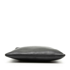 ロエベ アナグラム 斜め掛け ショルダーバッグ ポシェット ブラック レザー レディース LOEWE 【中古】