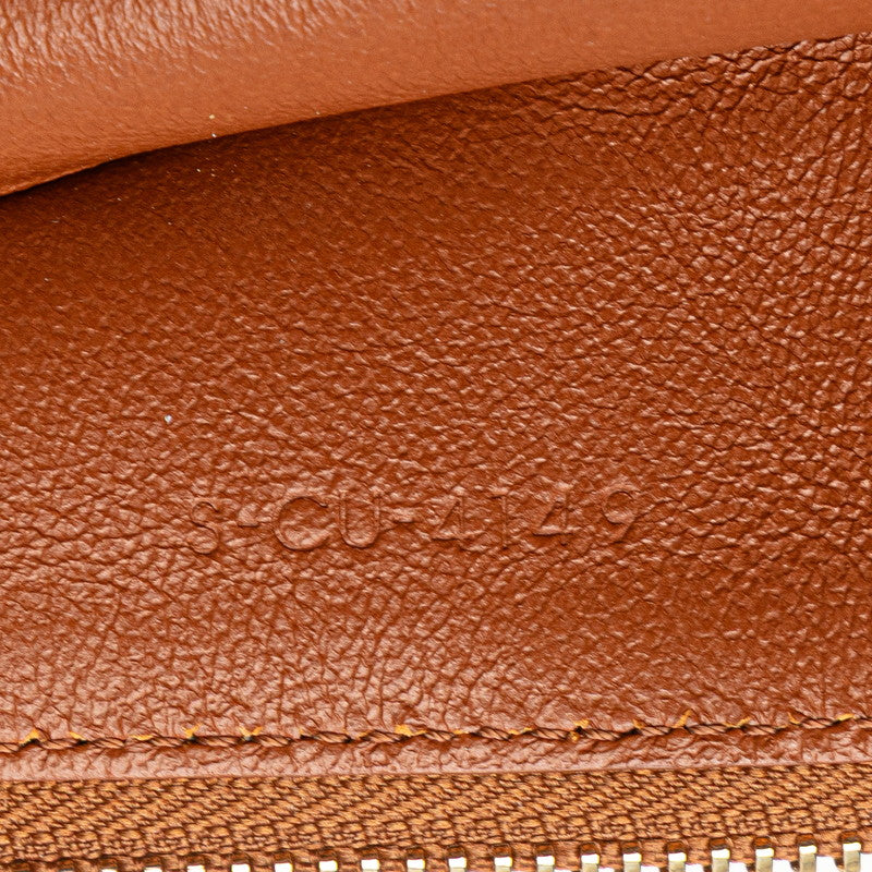 セリーヌ クレシー ショルダーバッグ バケットバッグ ブラウン レザー レディース CELINE 【中古】