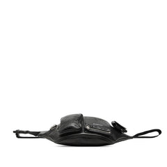 バレンシアガ スーパービジー ボディバッグ ウエストバッグ 703143 ブラック レザー レディース BALENCIAGA 【中古】
