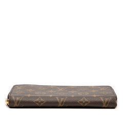 ルイ ヴィトン モノグラム ジッピーウォレット ラウンドファスナー 長財布 M42616 ブラウン PVC レザー レディース LOUIS VUITTON 【中古】