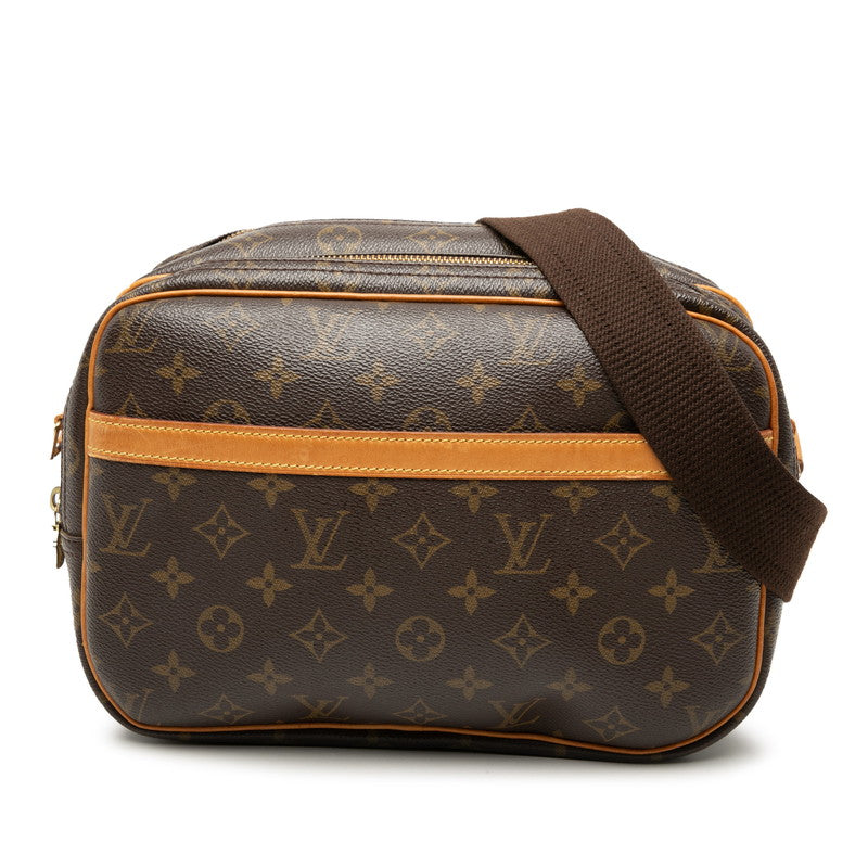 ルイ ヴィトン モノグラム リポーターPM 斜め掛け ショルダーバッグ M45254 ブラウン PVC レザー レディース LOUIS VUITTON 【中古】