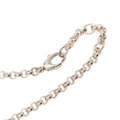 グッチ チェーン ロゴ ペンダント ネックレス SV925 シルバー レディース GUCCI 【中古】