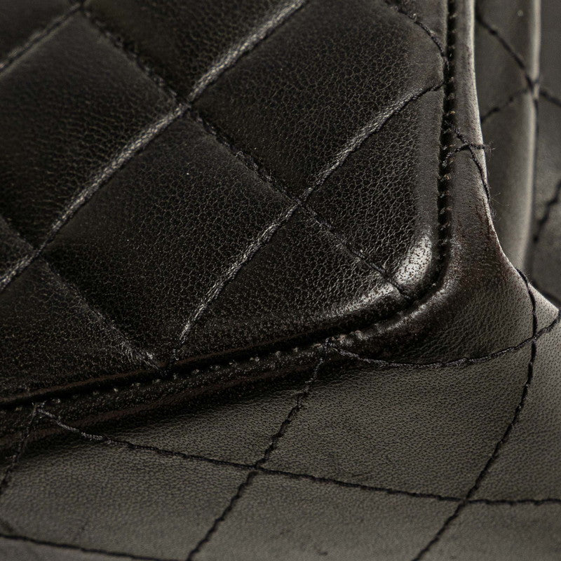 シャネル マトラッセ ココマーク ミニハンドバッグ ブラック ラムスキン レディース CHANEL 【中古】