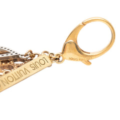 ルイ ヴィトン ビジューサック タバージュ キーホルダー チャーム M65090 ゴールド シルバー メッキ メタル レディース LOUIS VUITTON 【中古】