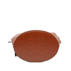 ロエベ アナグラムロゴ ゲート バケットバッグ ハンドバッグ ショルダーバッグ ブラウン レザー レディース LOEWE 【中古】