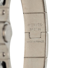 エルメス シャルニエールPM バングル ブラック シルバー メタル レディース HERMES 中古