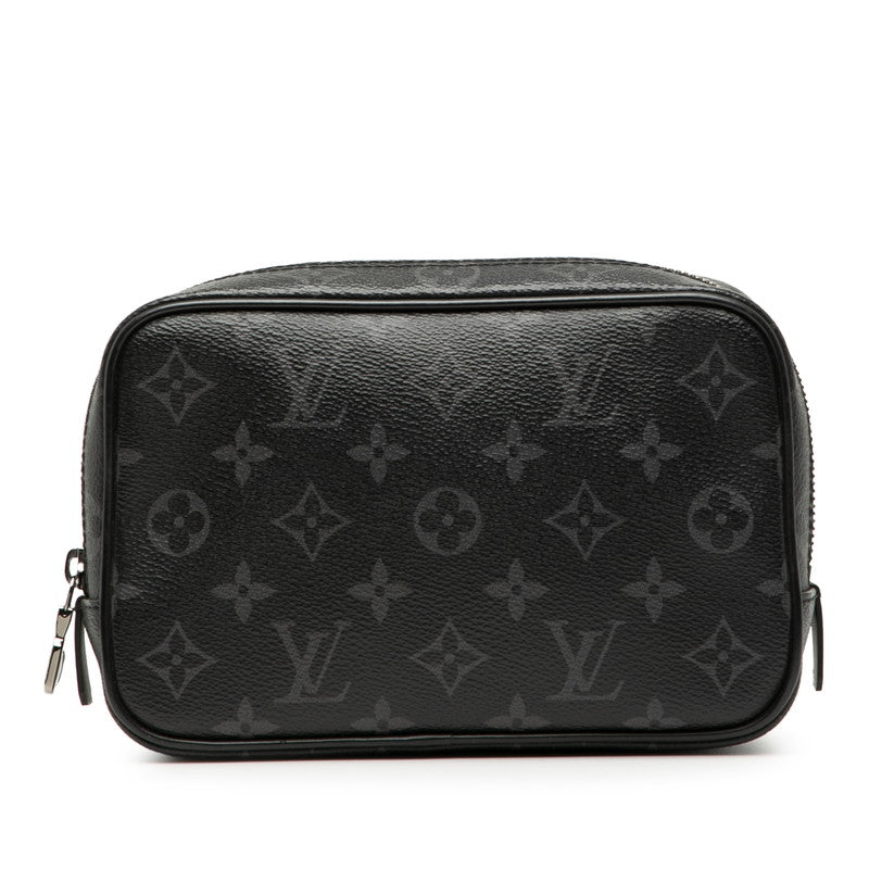 ルイ ヴィトン モノグラム エクリプス トゥルース トワレPM ポーチ セカンドバッグ M43384 ブラック PVC メンズ LOUIS VUITTON 【中古】