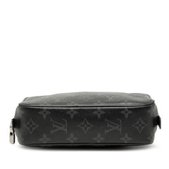 ルイ ヴィトン モノグラム エクリプス トゥルース トワレPM ポーチ セカンドバッグ M43384 ブラック PVC メンズ LOUIS VUITTON 【中古】