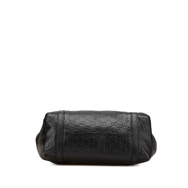 グッチ グッチシマ トートバッグ 233607 ブラック レザー レディース GUCCI 【中古】