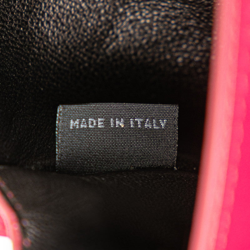 プラダ 斜め掛け ショルダーバッグ ポシェット BT1031 ピンク レザー レディース PRADA 【中古】