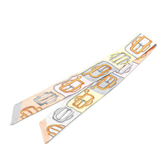 エルメス ツイリー Bouclerie d Attelage アトラージュのバックル スカーフ マルチカラー シルク レディース HERMES 【中古】