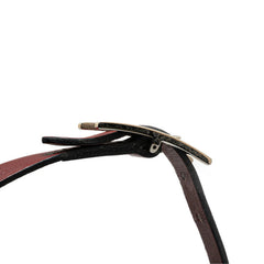 エルメス アピ3 ブレスレット 3連 ワインレッド ボルドー スイフト レディース HERMES 【中古】