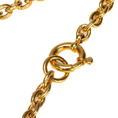シャネル ヴィンテージ ココマーク チェーン ネックレス ゴールド メッキ レディース CHANEL 【中古】