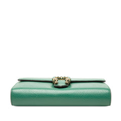 グッチ ディオニュソス 斜め掛け チェーンウォレット ショルダーバッグ 401231 グリーン レザー レディース GUCCI 中古