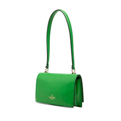 ヴァレンチノ ロックスタッズ ハンドバッグ ワンショルダー グリーン ゴールド レザー レディース Valentino 【中古】