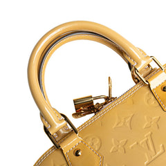 ルイ ヴィトン モノグラム モノグラム ヴェルニ アルマPM ハンドバッグ M90170 デュンヌ ベージュ パテントレザー レディース LOUIS VUITTON 【中古】