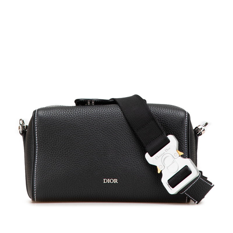 ディオール ランゴ22 ショルダーバッグ ブラック レザー レディース Dior 【中古】