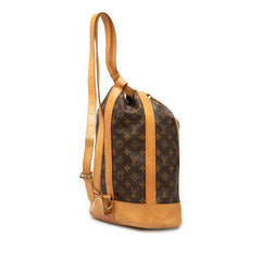 ルイ ヴィトン モノグラム ランドネPM ショルダーバッグ ボディバッグ M42243 ブラウン PVC レザー レディース LOUIS VUITTON 【中古】