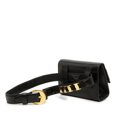 サルヴァトーレフェラガモ ヴァラリボン ウエストバッグ ボディバッグ ブラック レザー レディース Salvatore Ferragamo 【中古】