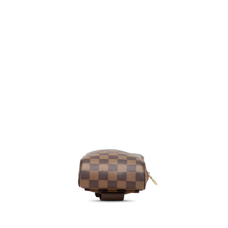 ルイ ヴィトン ダミエ ジェロニモス ショルダーバッグ ボディバッグ N51994 ブラウン PVC レザー メンズ LOUIS VUITTON 【中古】