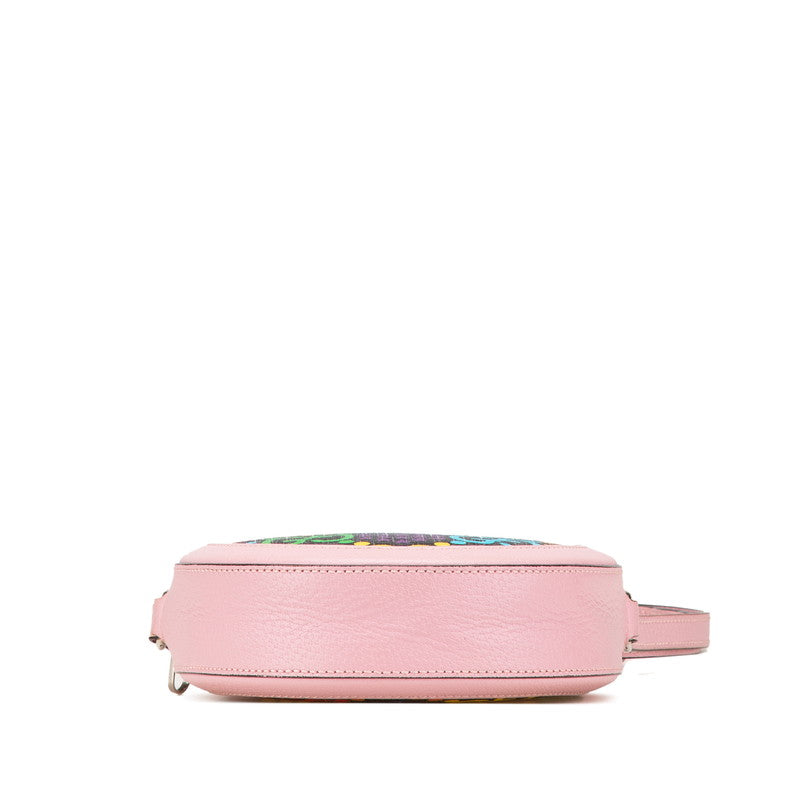 グッチ GGサイケデリック 斜め掛け ショルダーバッグ 603938 ピンク マルチカラー PVC レザー レディース GUCCI 【中古】