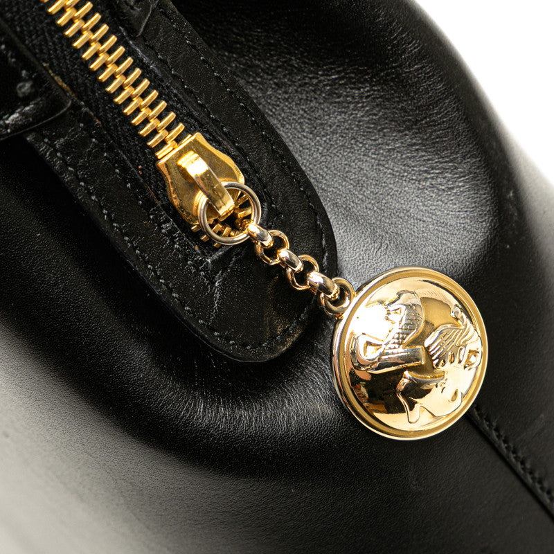 サルヴァトーレフェラガモ ハンドバッグ ショルダーバッグ 2WAY ブラック レザー レディース Salvatore Ferragamo 【中古】