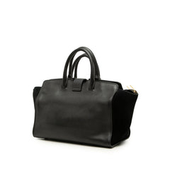 サンローラン ダウンタウン カバス ハンドバッグ ショルダーバッグ 2WAY 436832 ブラック レザー スウェード レディース SAINT LAURENT 中古