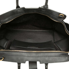 サンローラン ダウンタウン カバス ハンドバッグ ショルダーバッグ 2WAY 436832 ブラック レザー スウェード レディース SAINT LAURENT 中古