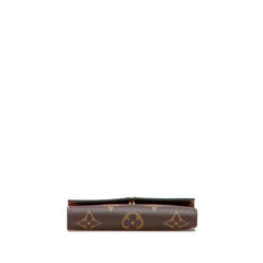 ルイ ヴィトン モノグラム ポルトフォイユ ヴィクトリーヌ 三つ折り財布 M62472 ブラウン PVC レディース LOUIS VUITTON 【中古】