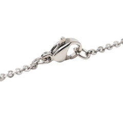 エルメス ポップアッシュ ネックレス シルバー ブラック メタル レディース HERMES 【中古】