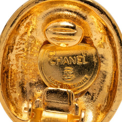 シャネル マドモアゼル ロゴ イヤリング ゴールド メッキ GP レディース CHANEL 【中古】