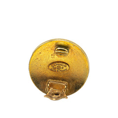 シャネル ヴィンテージ ココマーク イヤリング ゴールド ブラック メッキ レディース CHANEL 【中古】