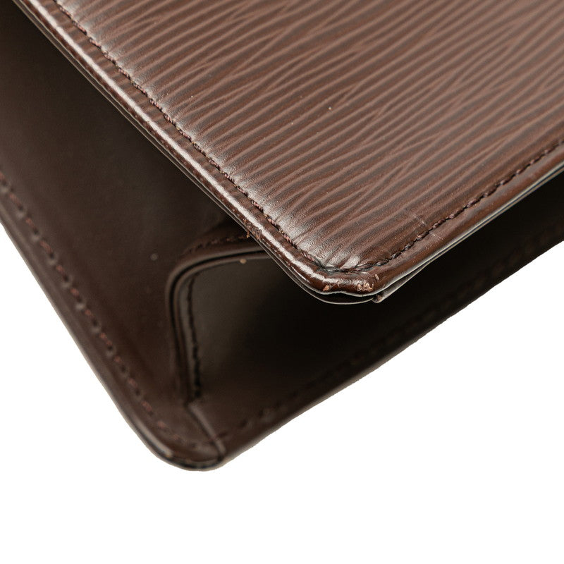 ルイ ヴィトン エピ サックプラ ハンドバッグ トートバッグ M5908D ダークブラウン モカ レザー レディース LOUIS VUITTON 【中古】