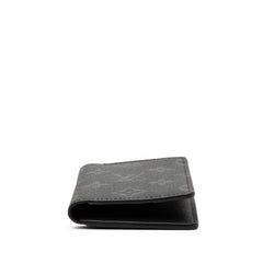 ルイ ヴィトン モノグラム エクリプス オーガナイザー ドゥ ポッシュ カードケース M61696 ブラック PVC レザー メンズ LOUIS VUITTON 【中古】