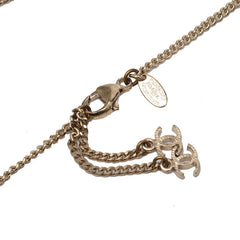 シャネル ココマーク ネックレス ペンダント A12A ゴールド メッキ フェイクパール レディース CHANEL 【中古】