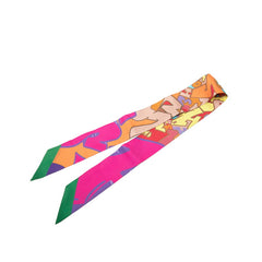 エルメス ツイリー Graff Graffiti グラフィティ スカーフ マルチカラー シルク レディース HERMES 【中古】