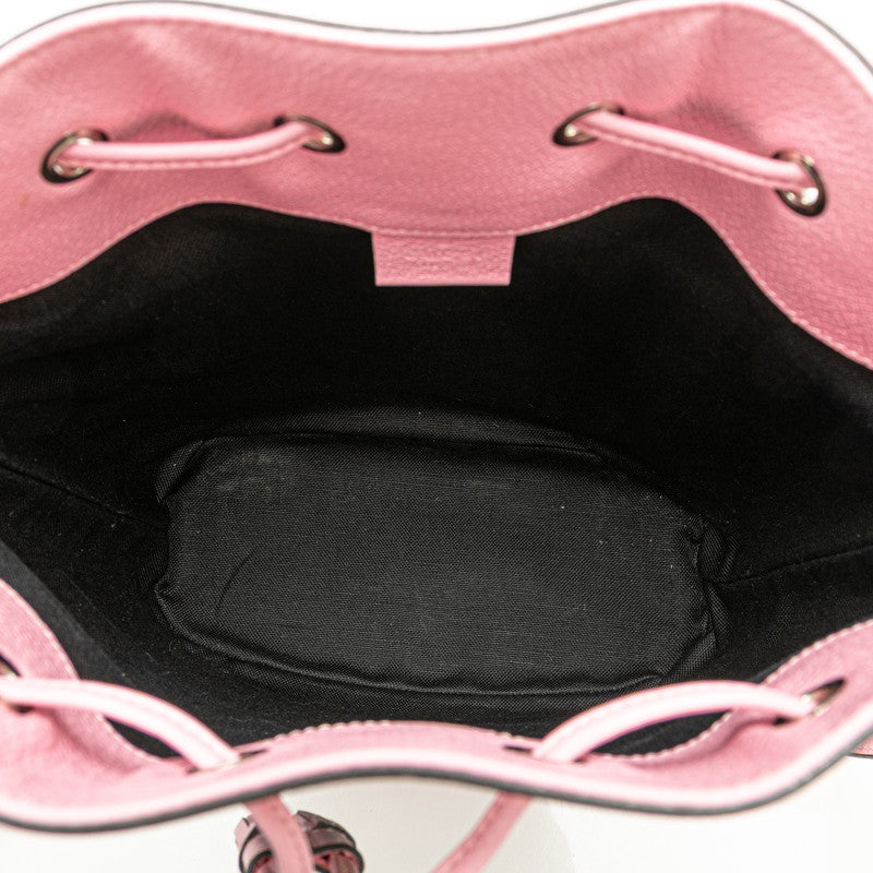 グッチ GGサイケデリック 斜め掛け ショルダーバッグ 598149 ブラック マルチカラー ピンク PVC レザー レディース GUCCI 【中古】