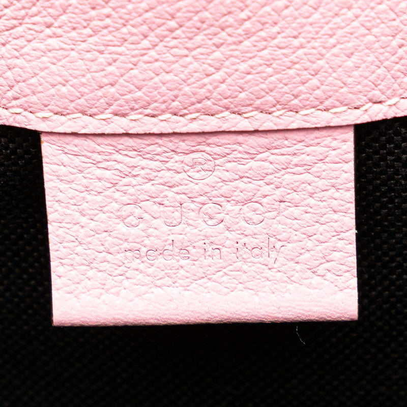 グッチ GGサイケデリック 斜め掛け ショルダーバッグ 598149 ブラック マルチカラー ピンク PVC レザー レディース GUCCI 【中古】