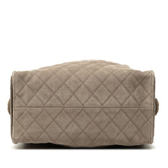 シャネル ココマーク シャネル25 ミディアム チェーン ショルダーバッグ ベージュ スウェード レディース CHANEL 【中古】