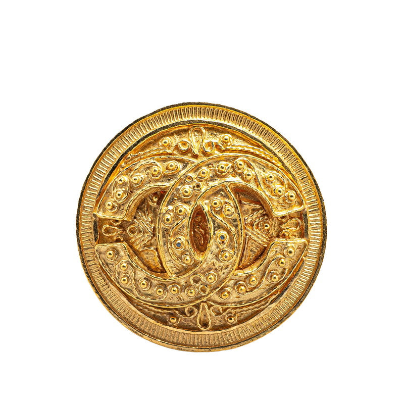 シャネル ヴィンテージ ココマーク ブローチ ゴールド メッキ レディース CHANEL 【中古】