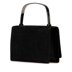 サルヴァトーレフェラガモ ハンドバッグ ショルダーバッグ 2WAY ブラック ヌバック レディース Salvatore Ferragamo 【中古】